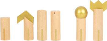small foot Schack och Backgammon Gold Edition
