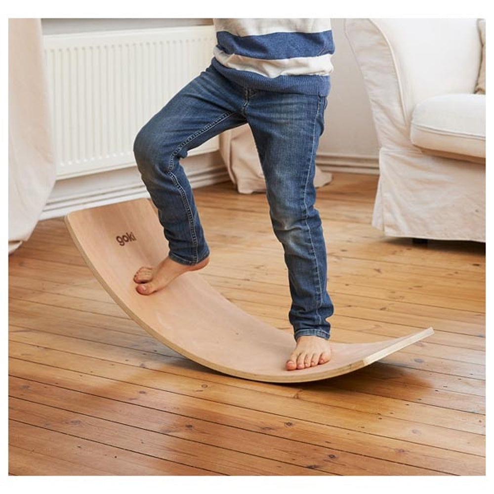GOKI - Balance Board Natur, Half Moon