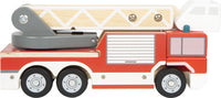 small foot Brandbil i trä med stege