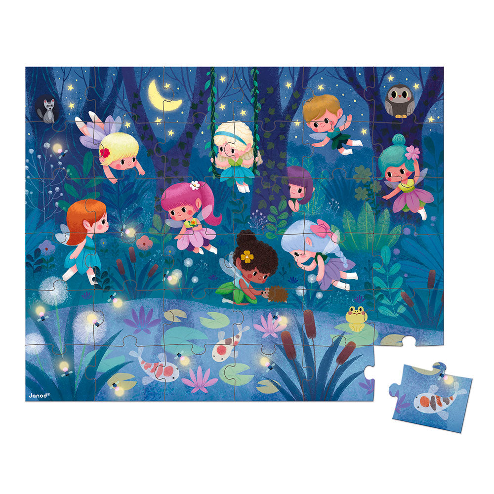 Janod - Puzzle Fairies And Waterlilies 36 bitar