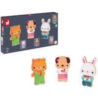 Janod Funny Magnets Husdjur Magnetset