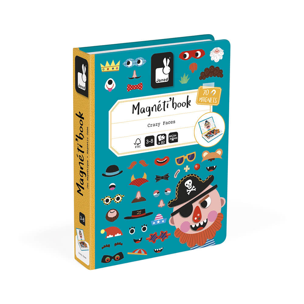 Magneti'Book - Boy's Crazy Faces - 70 magnets