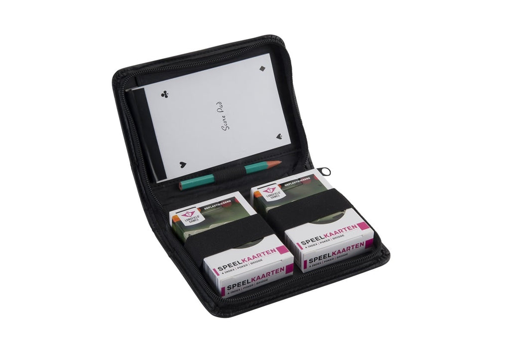 Engelhart - Lyxigt PU-fodral med spelkort