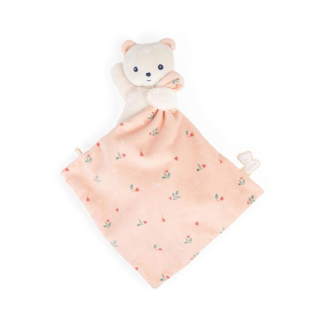 Carre Douceur Doudou Bear Leaves Of Love 17cm