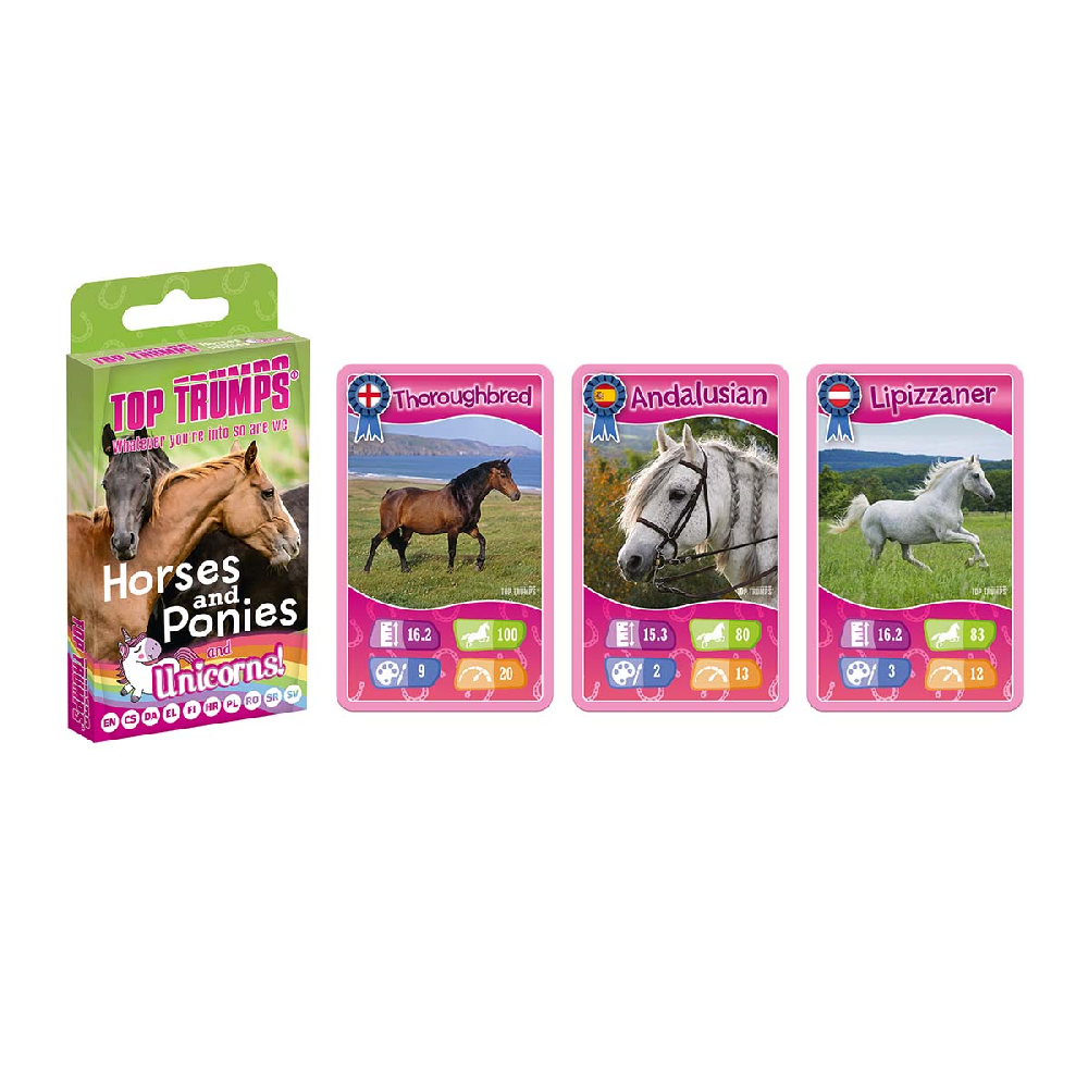 Winning Moves - Top Trumps - Horses & Unicorns - Tuck Box (EN)