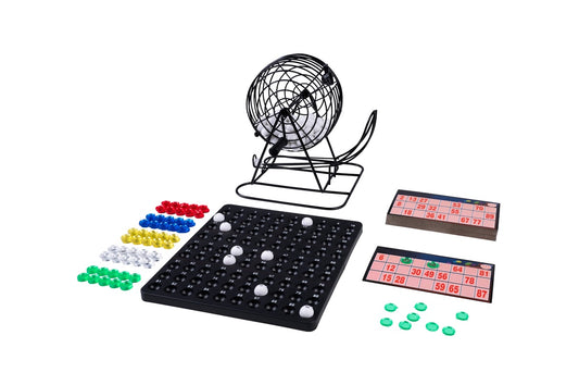 Bingo/Lottomolen 1-90 svart metall