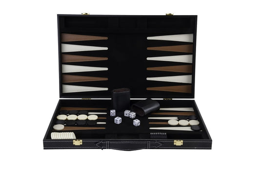 Backgammon brun/elfenben
