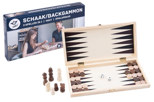 Schack och backgammon set