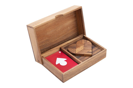 Dubbelt Tangram-hjärta
