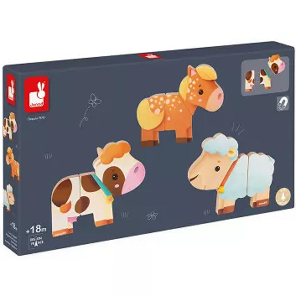 Janod - Roliga Magneter Bondgård