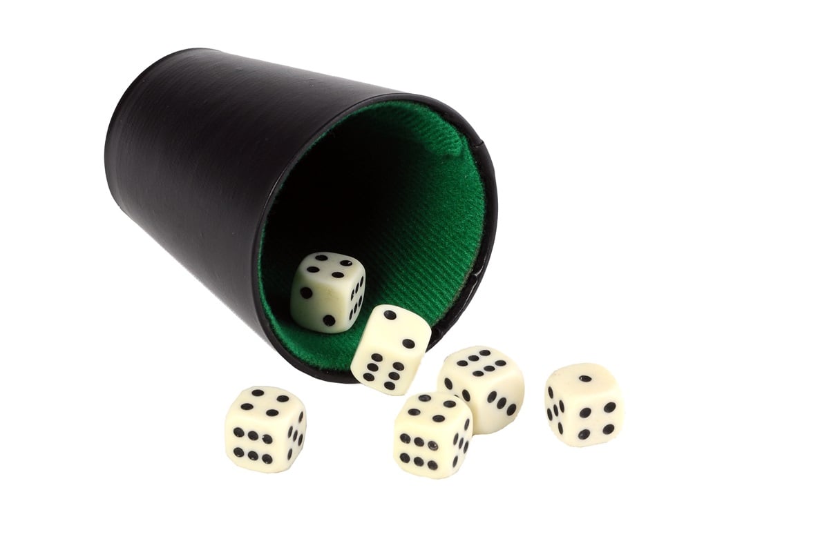 Pokerkopp svart