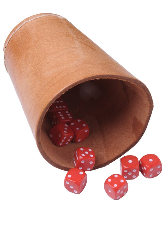 Pokerkopp i läder