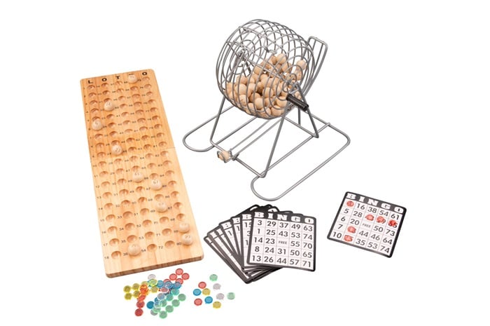 Engelhart - Bingo-lotto set med 90 bollar