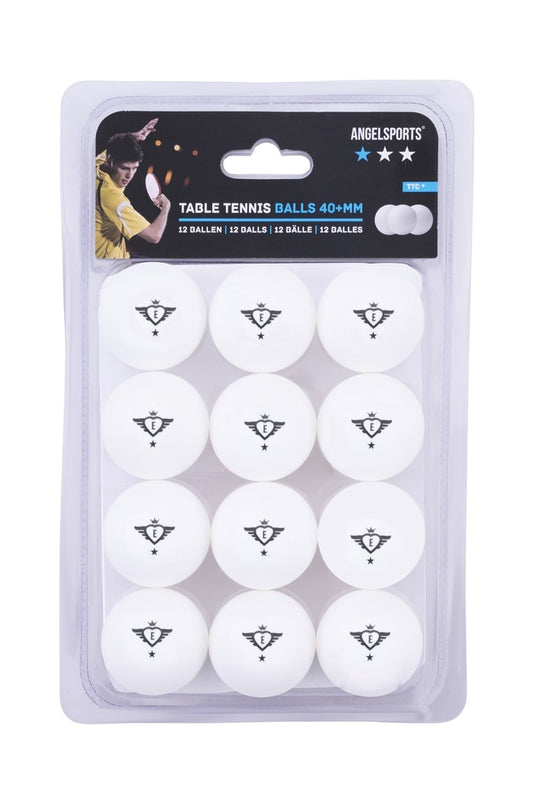 Bordtennisbollar 12-pack vita
