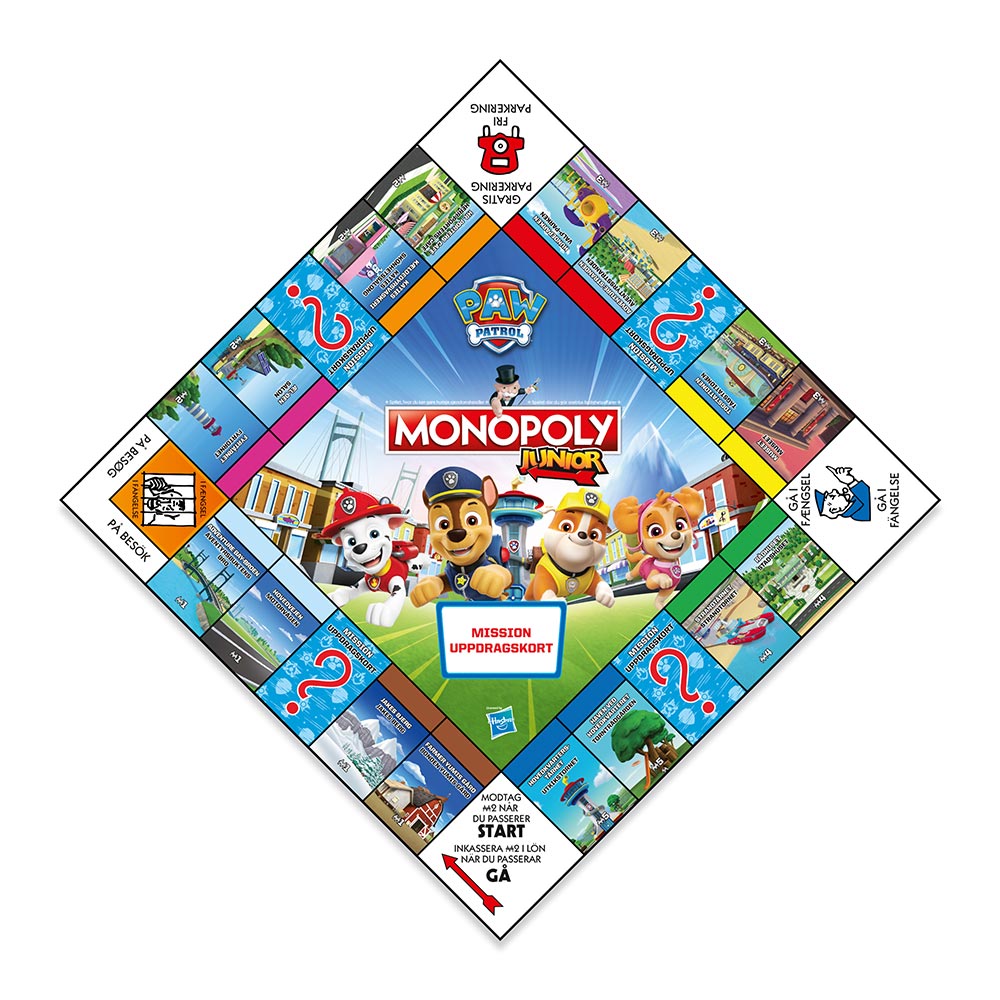 Winning Moves - Monopoly Junior - Paw Patrol (DA/SE)