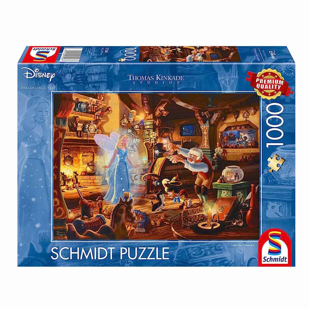 Puzzle - Thomas Kinkade: Disney - Geppettos Pinocchio (1000 pieces)