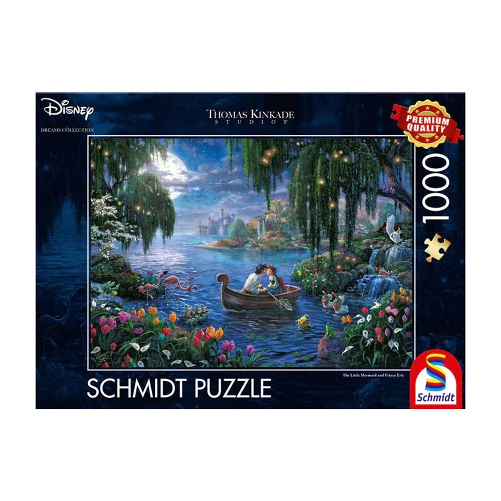Puzzle - Thomas Kinkade: Disney The Little Mermaid and Prince Eric (1000 pieces)