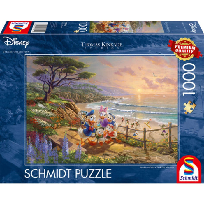 Puzzle - Thomas Kinkade: Disney - Donald & Daisy A Duck Day Afternoon (1000 pieces)