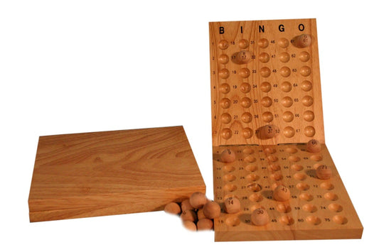 Kontrollpanel bingo trä 1-75