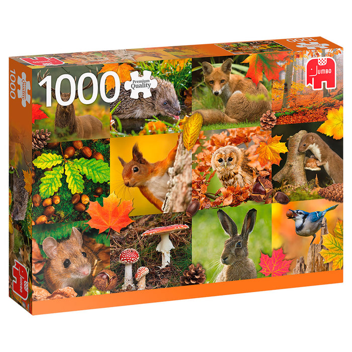 Puzzle Jumbo - Autumn Animals (1000 pcs)