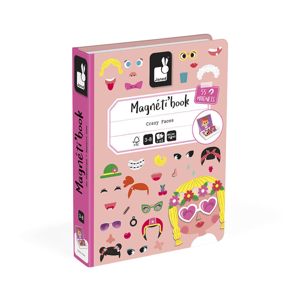 Magneti'Book - Girl's Crazy Faces - 55 magnets