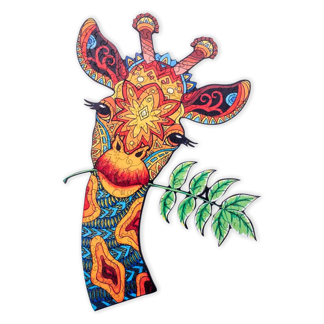 Engelhart - Pussel A4 Giraff trä