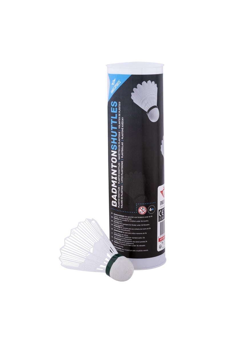 Vita badmintonskyttlar i PVC