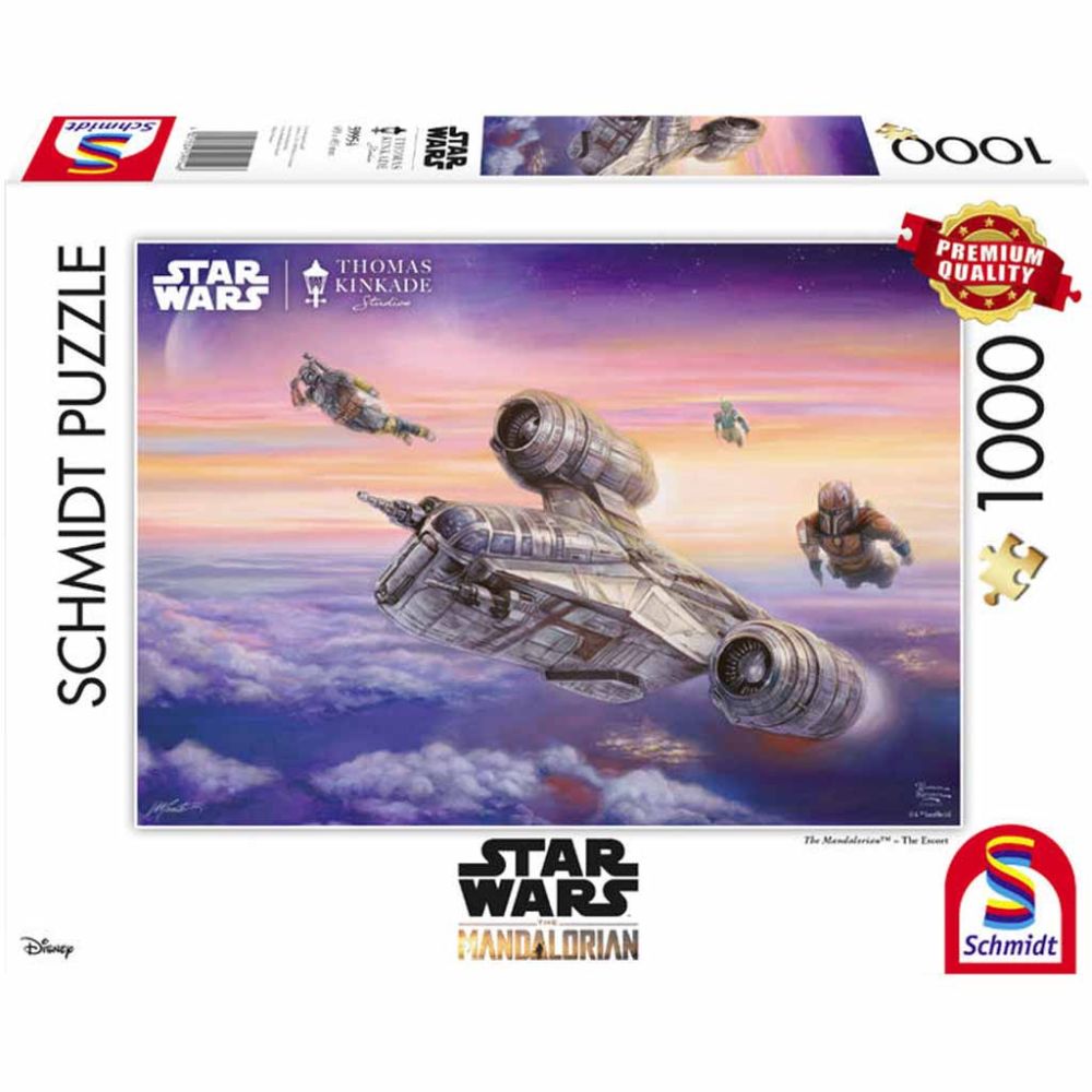 Puzzle - Thomas Kinkade: Star Wars - The Mandalorian - The Escort (1000 Pieces)