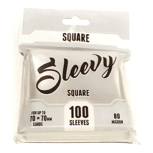 Sleevy SQUARE – Clear (100 sleeves for 70x70 mm cards)