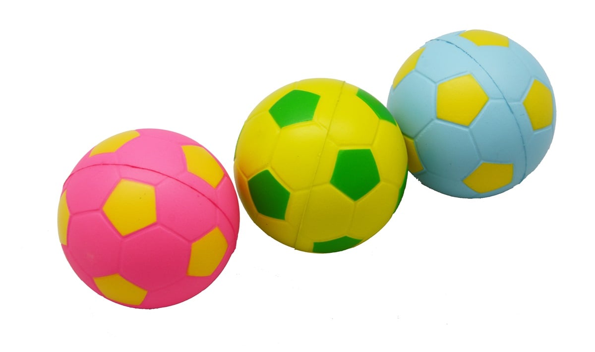 Mixbollar med fotbollstryck