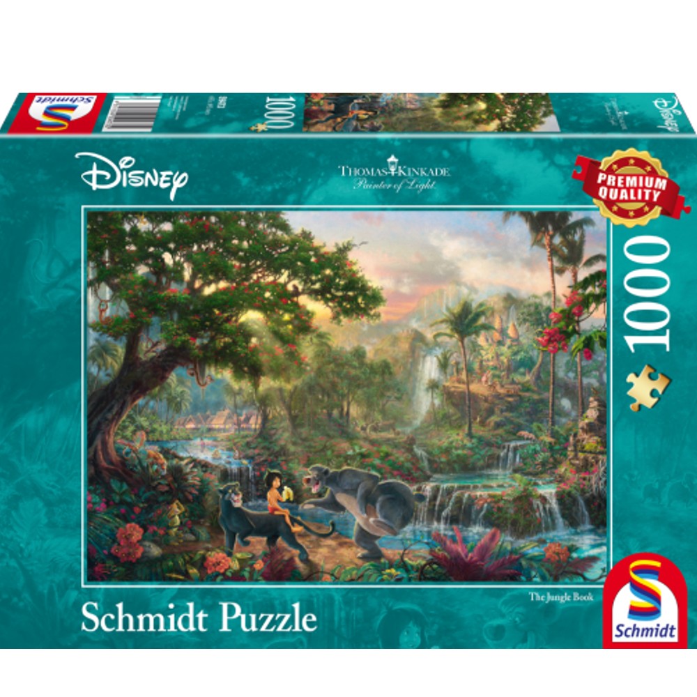 Puzzle - Thomas Kinkade: Disney - The Jungle Book (1000 pieces)
