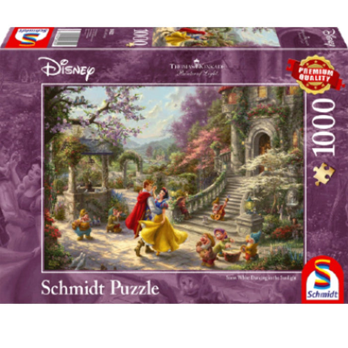 Puzzle - Thomas Kinkade: Disney - Dancing with the prince (1000 pieces)