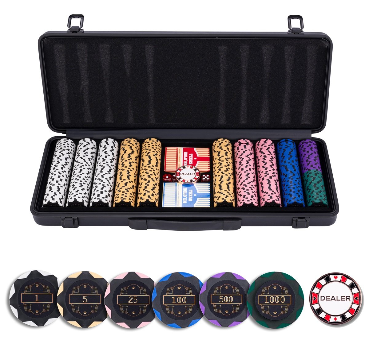 Pokerset med 500 marker