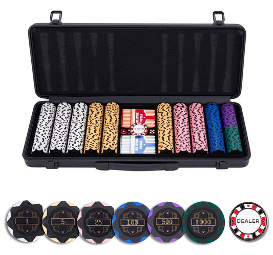Pokerset med 500 marker