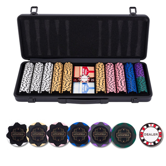 Pokerset svart fodral 500 marker (14 gram)