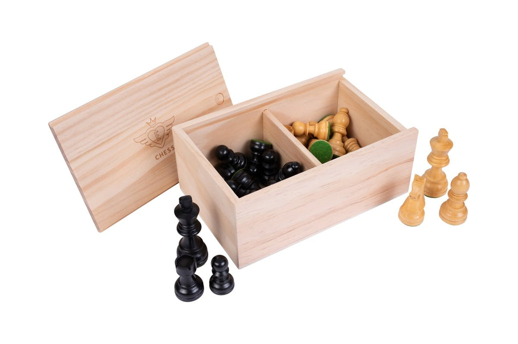 Engelhart - Schackpjäser i akacia