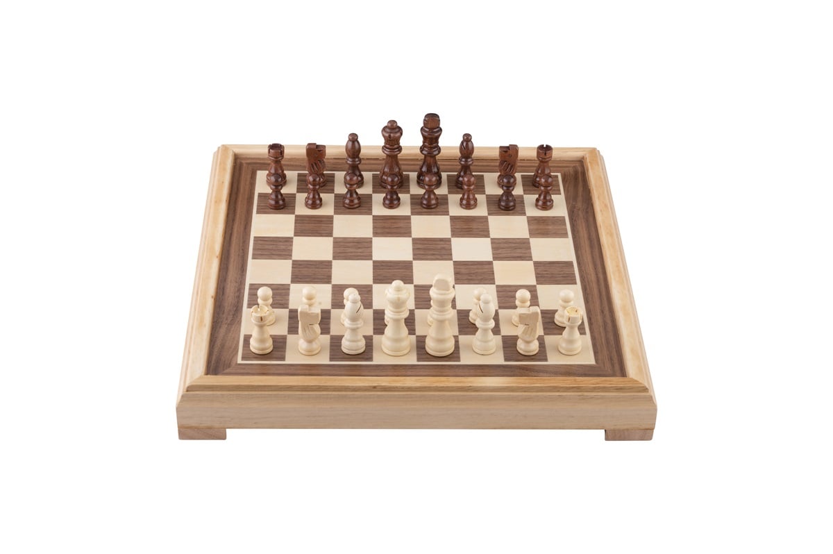 Schackspel med inläggningar
