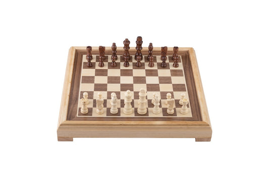 Schackspel med inläggningar