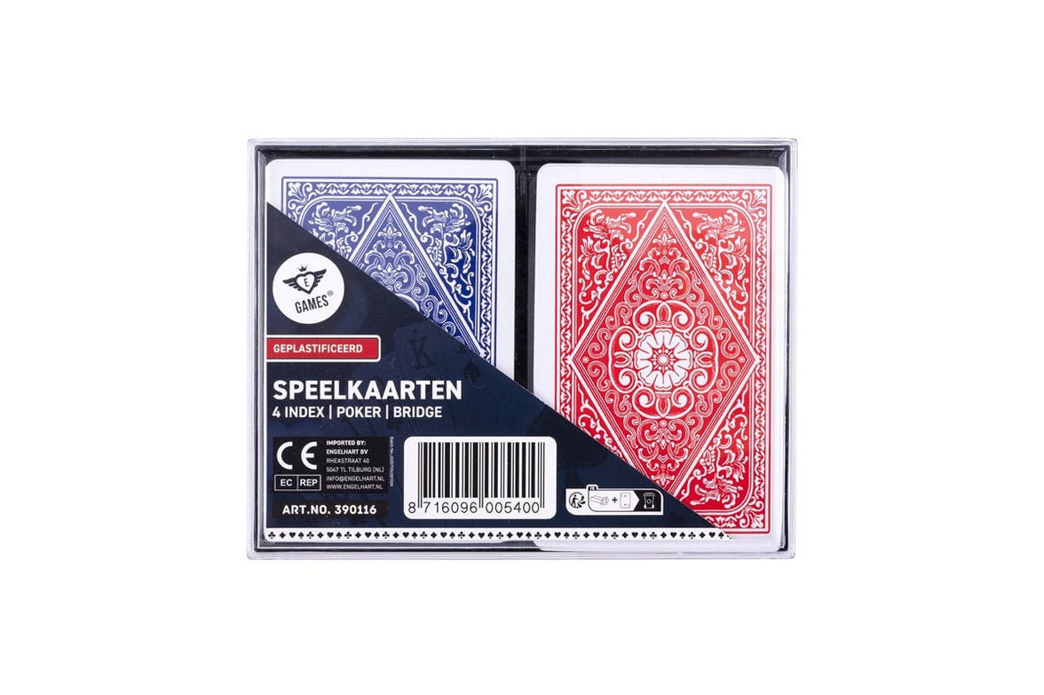 Engelhart - Longfield spelkort i plastask