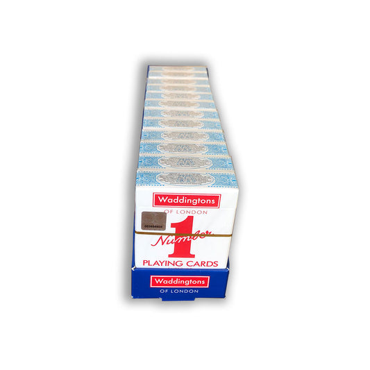 Winning Moves - Classic Red and Blue - Playing Cards (Single Face Display with 12 pieces)